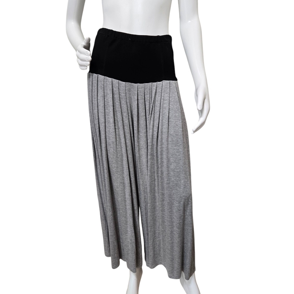 Patrizia Luca Gray Wide-Leg Flowy Pants Size M